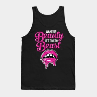 Wake Up Beauty It's Time To Beast' Workout Tank Top